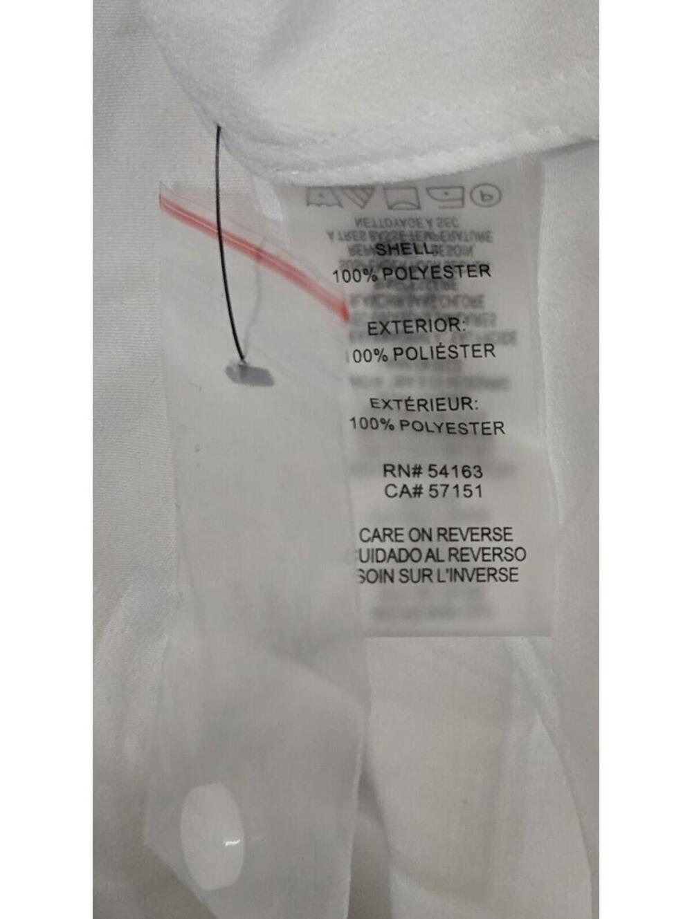 Karl Lagerfeld Sleeveless Button Up Blouse White Medium NWT Top New Wirh Tags - Picture 6 of 7